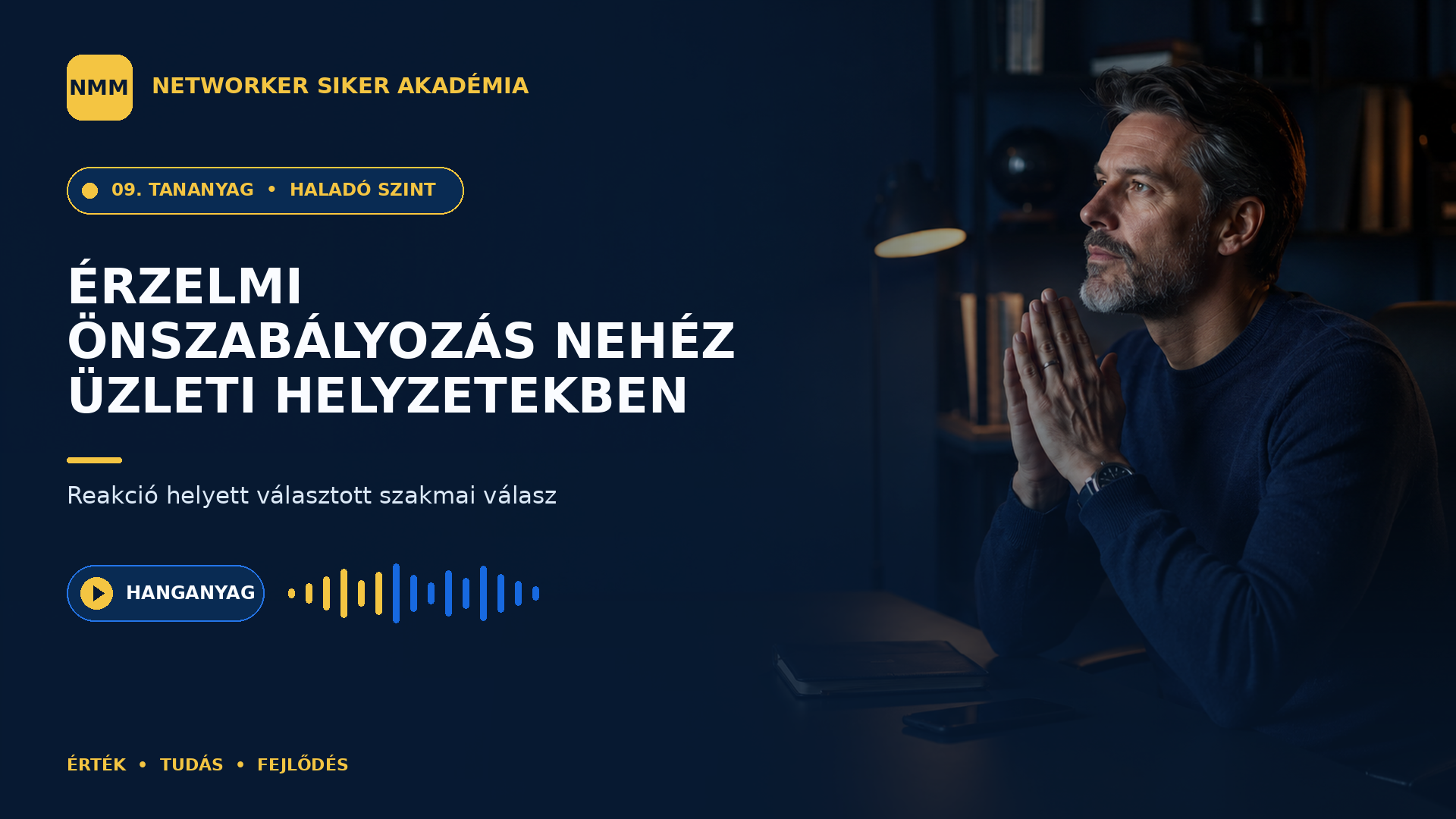 Érzelmi önszabályozás nehéz üzleti helyzetekben — NMM Akadémia Haladó