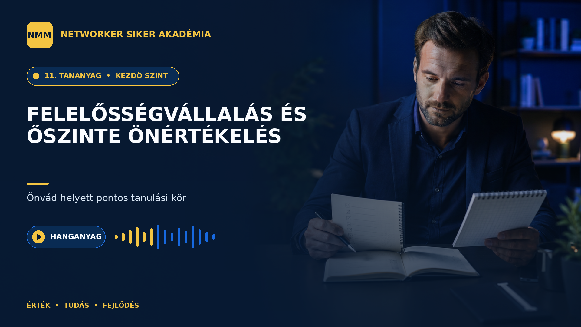 Felelősségvállalás és őszinte önértékelés — NMM Akadémia Kezdő