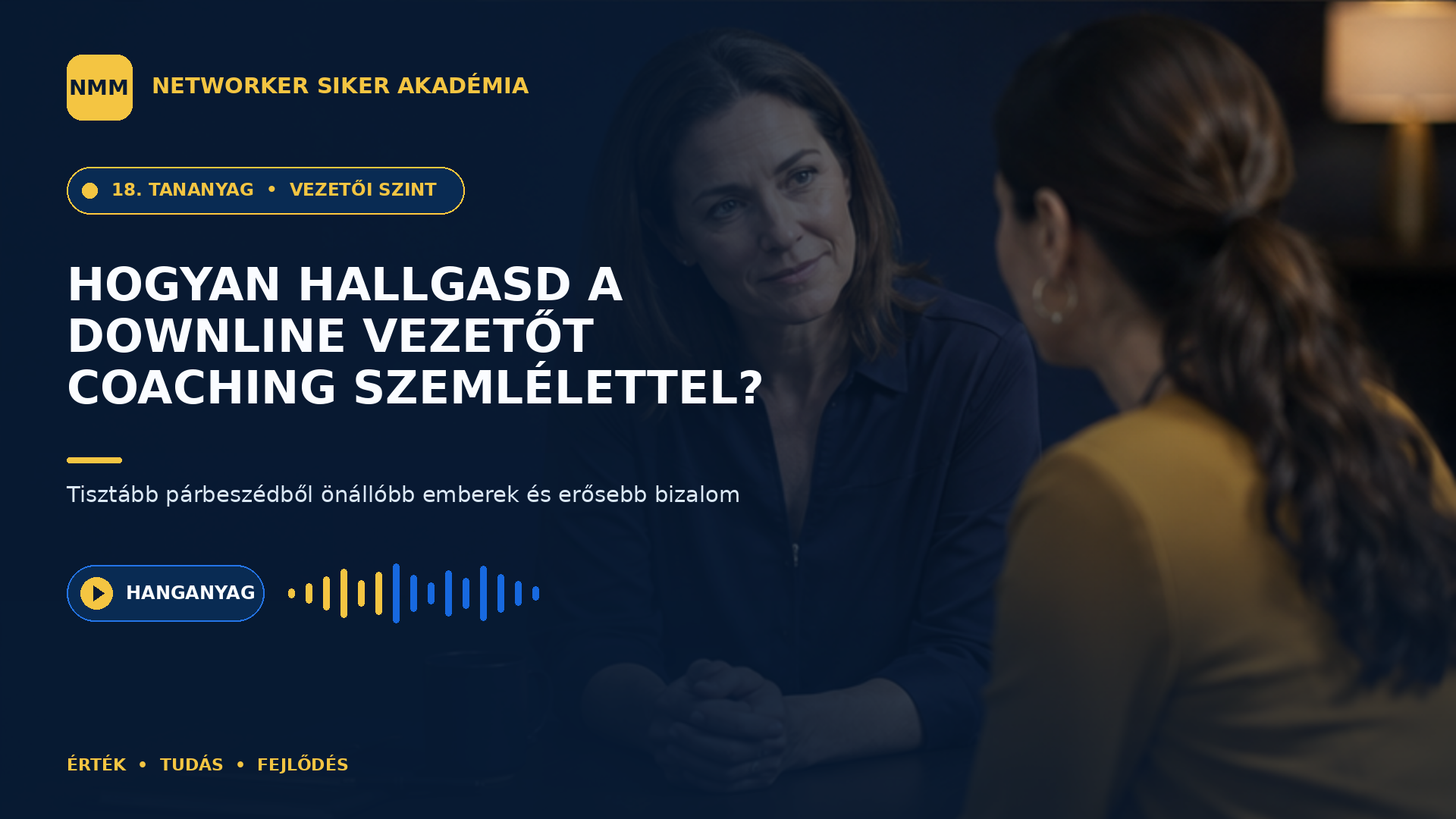Hogyan hallgasd a downline vezetőt coaching — NMM Akadémia Vezetői